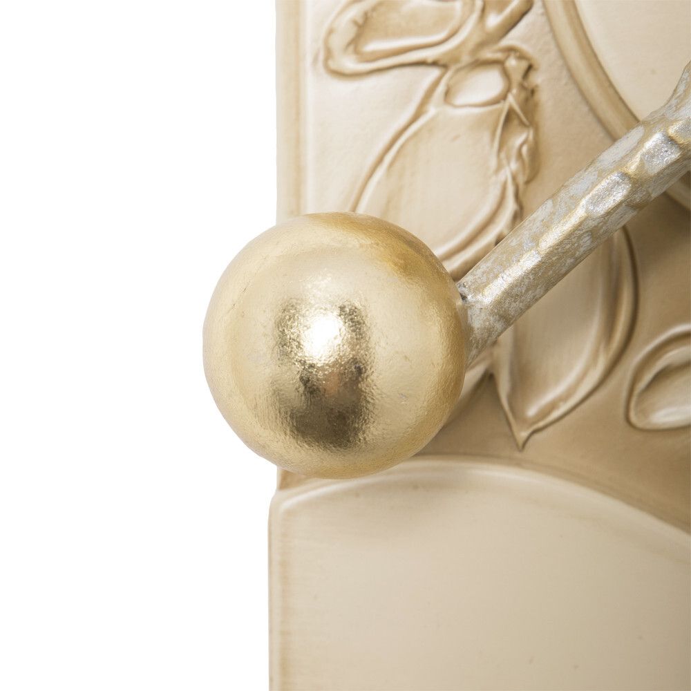 Полка-ключница Терра Бранч Айвори Мраморное Золото