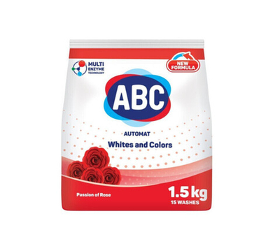 Порошок для стирки белья ABC Роза 1.5KG
