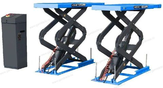 Ножничный подъемник короткий под пороги Заглубляемый в пол (380 В) KRW360SU blue Синий Kraftwell