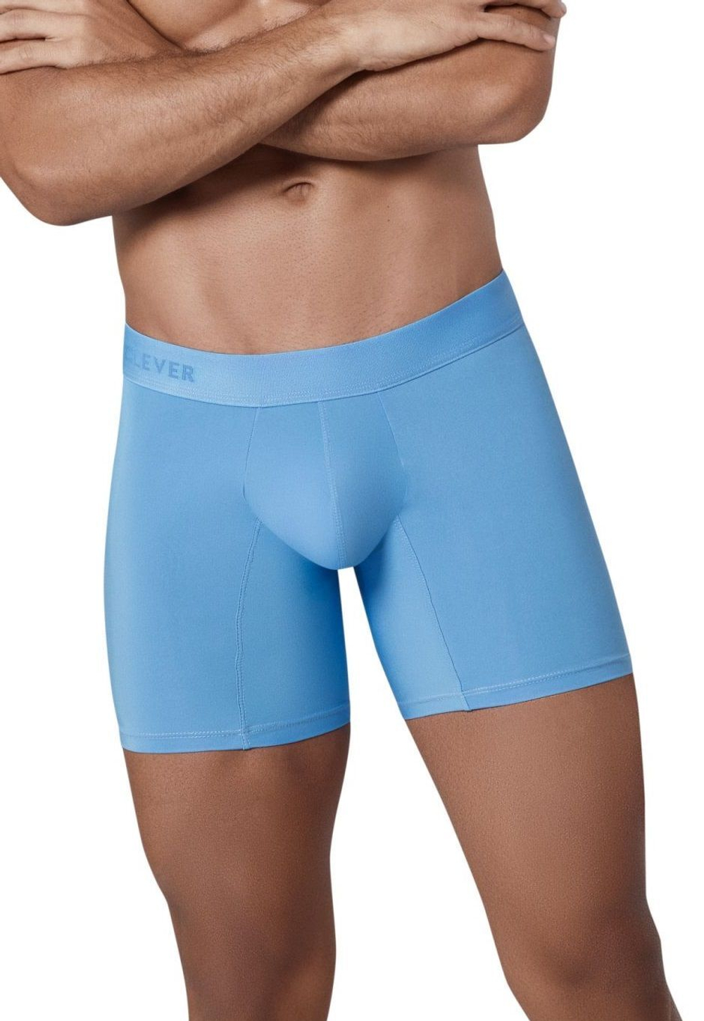 Голубые удлиненные трусы-боксеры Primary Long Boxer (Размер: S) (Цвет: голубой)