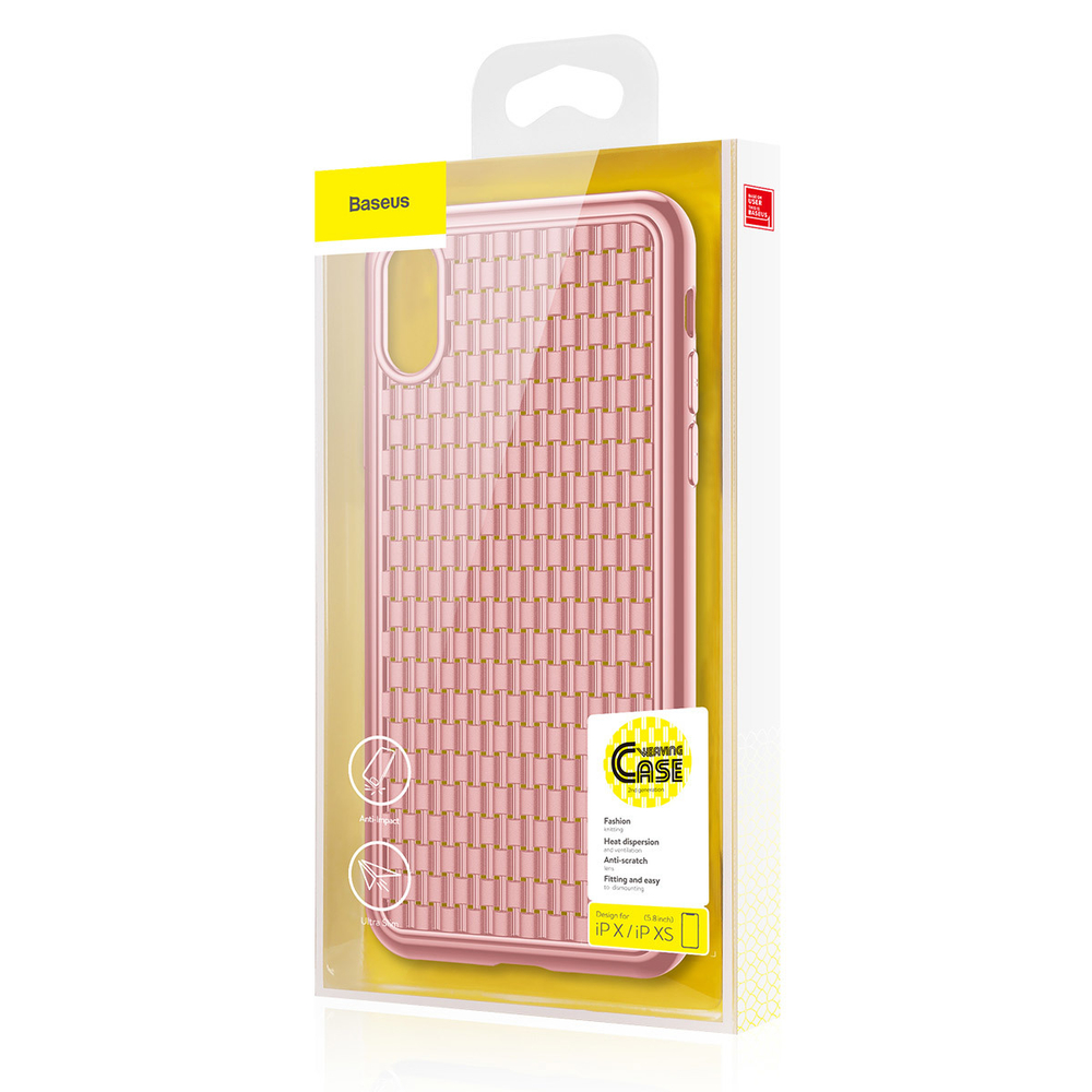 Чехол для Apple iPhone XS Baseus BV Case (2nd Gen) - Pink