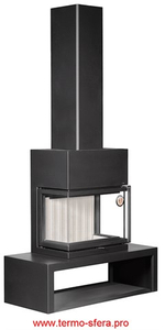 Камин МАДРИД на дровнике Гигант центральный подовый