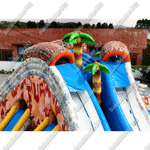 Надувная водная горка «Тропический драйв» 16*9*6 м