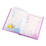 Блокнот в футляре, 14,5 см * 20,5 см, 7БЦ, Alingar, ламинация, замочек, вн.блок с дизайном, в точку, 45 л., "Акварельные бабочки"