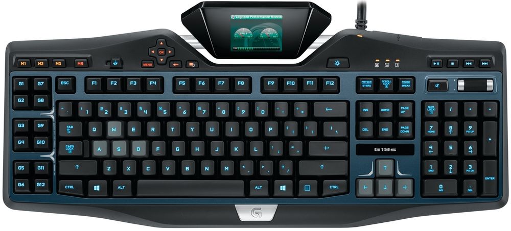 Клавиатура Logitech G19s черный/серый USB Multimedia Gamer LED