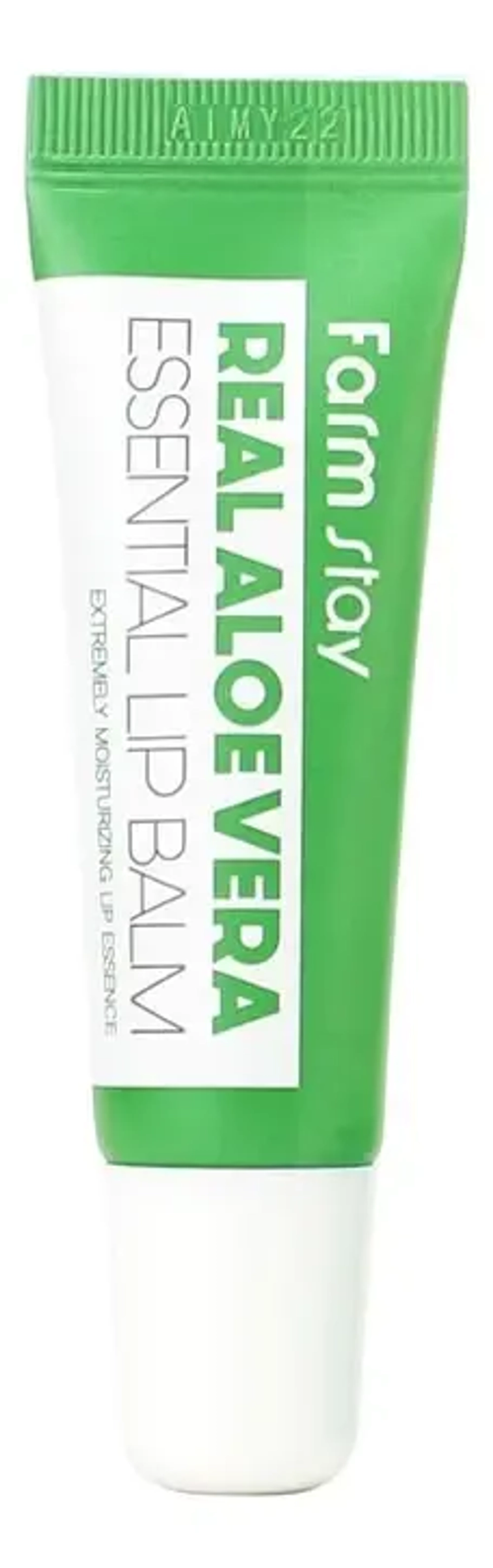 Farm Stay Real Aloe Vera Essential Lip Balm, 10g Бальзам для губ с экстрактом алое вера