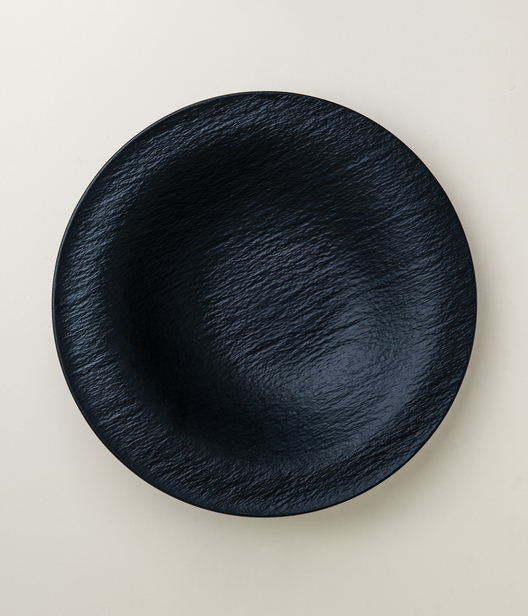 Блюдо фарфоровое MATTE Черное 31 х 8