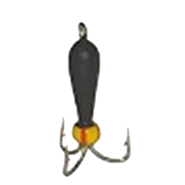 Мормышка вольфрам Wormix37 Чёртик Чёрный с бусинкой d-2.5мм 0.5г (172) 1шт