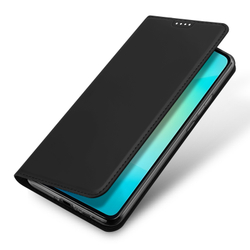 Чехол книжка из PU кожи черного цвета от Dux Ducis для Samsung Galaxy A26 5G, серия Skin Pro Series Case