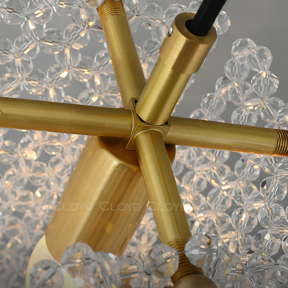 Подвесной светильник Cloyd WITTE P1 / Ø10 см - латунь (арт.11536)