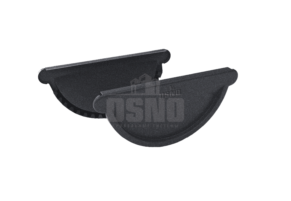 Заглушка желоба 125*90мм OSNO 7024 Мат