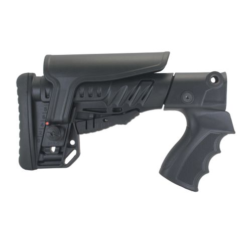 Приклад телескопический со щекой на МР-153, МР-133, DLG Tactical. Черный.