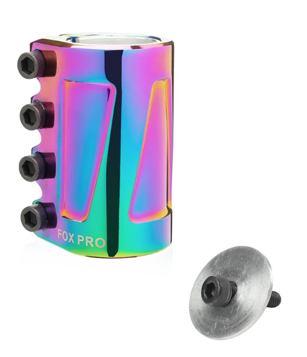 Хомут Fox GH SCS d 31.8/34.9mm, 4 bolt rainbow