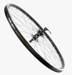 Колесо заднее 26" EVOLUTION, обод алюм., двойной, 36H, под ДИСК, под трещотку, эксцентрик, промподш.