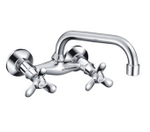 Смеситель для кухни настенный 1/2 кер F4712 FRAP Трилистник (верхний пов.излив, ХРОМ, силумин)