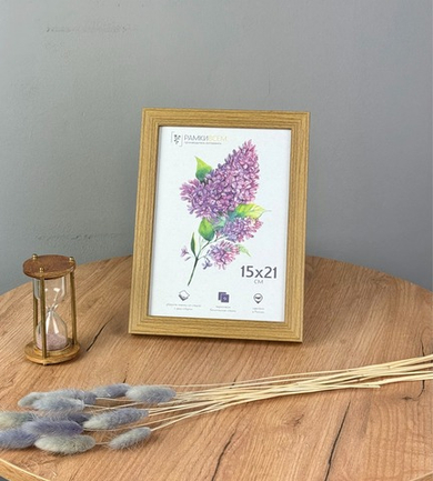 Фоторамка 15х21 см, коричневая, арт. 1521.747806