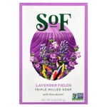 SoF, кусковое мыло тройного помола с маслом ши, лаванда, 170 г (6 унций)