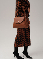 Кожаная сумка Deboro 30737 фундук