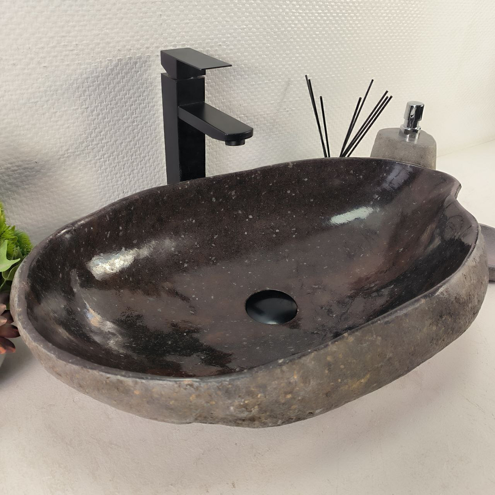Раковина из речного камня RS-65112 60*38*15 0862