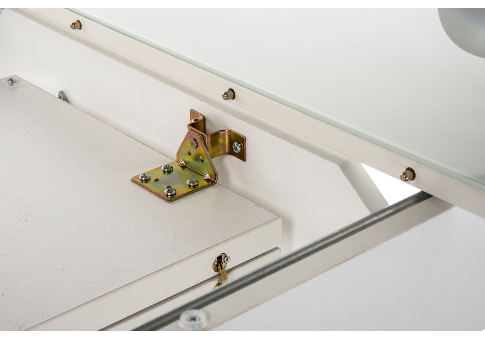 Стеклянный стол Бриллиант 110(140)х68х76 белый