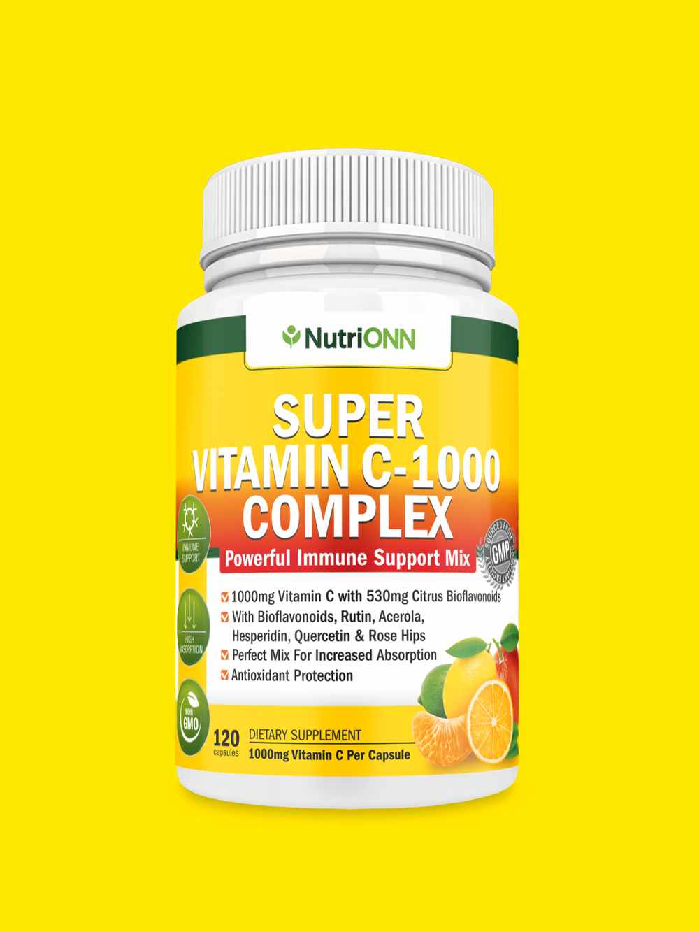 NutriONN Витамин С, 1000 мг, 120 капсул