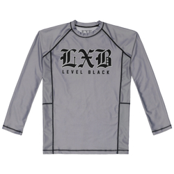 Рашгард Level x Black STEEL GRAY - Длинный рукав