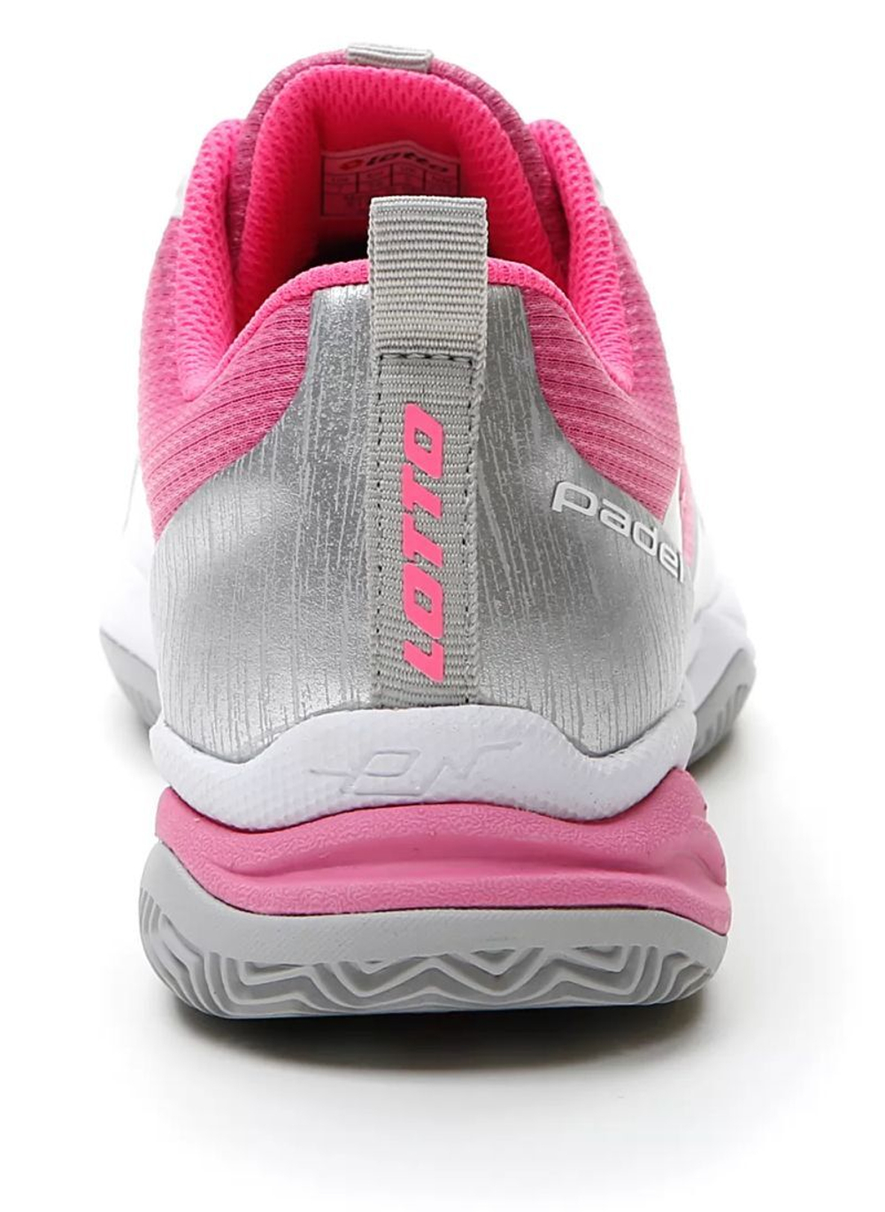 Женские Кроссовки теннисные Lotto Superrapida 400 IV - all white/wild orchid