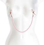 Зажимы на соски с розовыми бусами (Цвет: розовый)