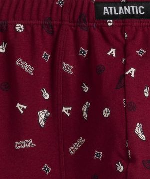 Трусы мужские боксеры (3шт), Atlantic 3MH-188,небесно-голубой + темно-синий + винный