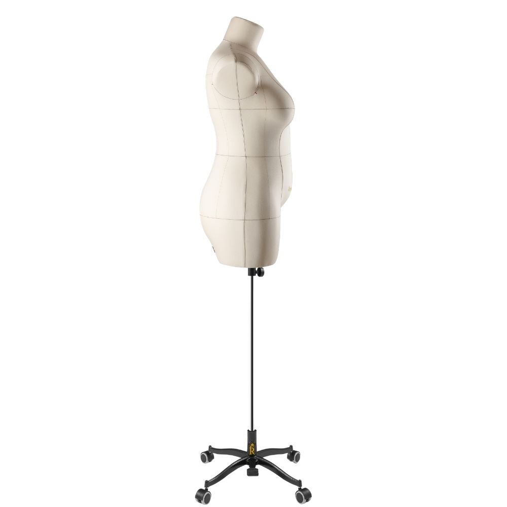 Манекен портновский Моника, комплект Стандарт, размер 52, цвет бежевый, в комплекте подставка «Милан» и чехол-накидка