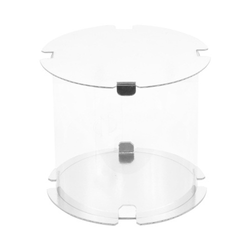 Коробка-тубус для торта и выпечки 16*16*16 см (белая)