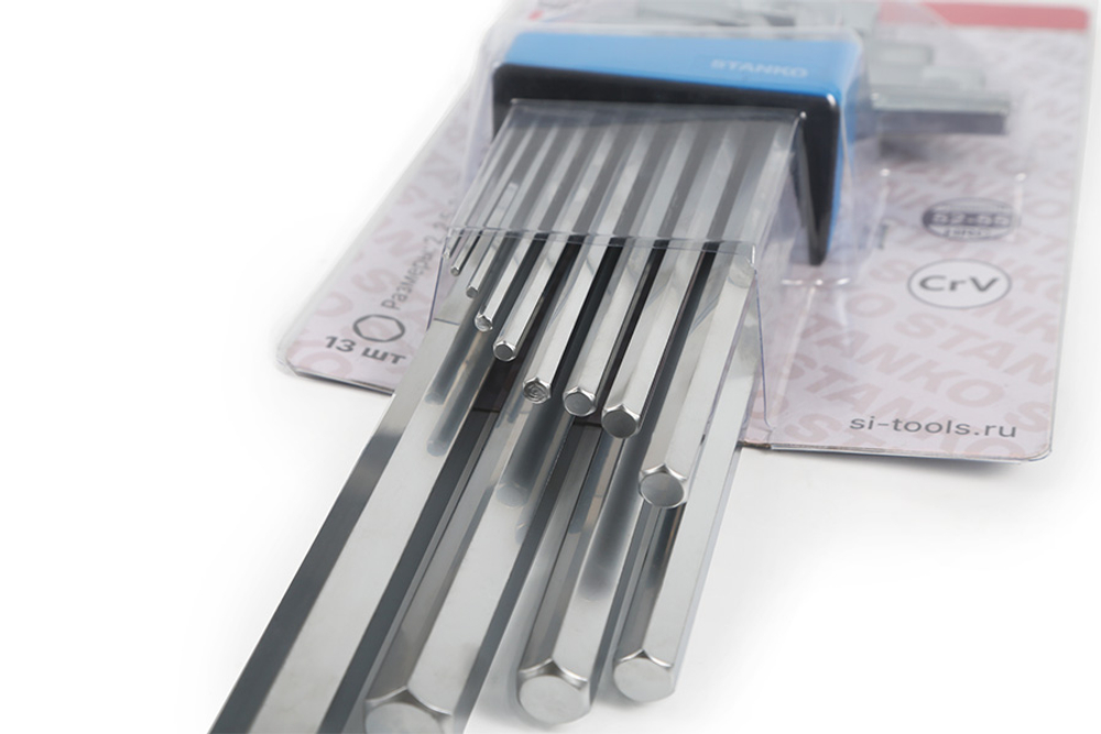 Набор угловых ключей шестигранных длинных 13шт. (2-19 мм) STANKO CS11113