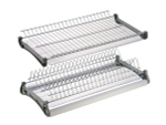 Посудосушитель 2-х уровневый, нержавеющая сталь Хром