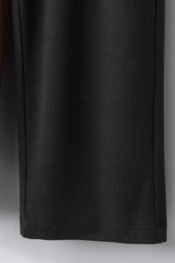 ZARA БРЮКИ WIDE LEG ИЗ МЯГКОЙ ТКАНИ, АНТРАЦИТОВО-СЕРЫЙ