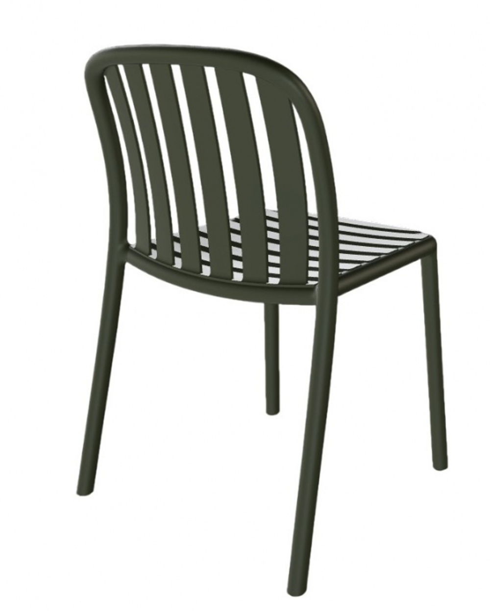 Стул пластиковый Papatya Galata-S, кипарисовый