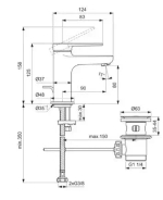 Смеситель для раковины CERAFINE O NUOVO BD907AA