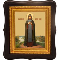 Александр Невский в иночестве Алексий. Икона на холсте.