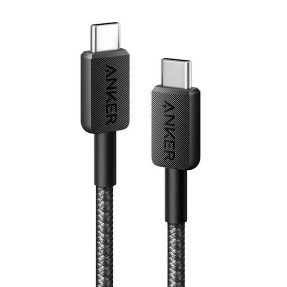 Кабель Anker Powerline 322 USB-C to USB-C 0.9м (A81F5H11) черный