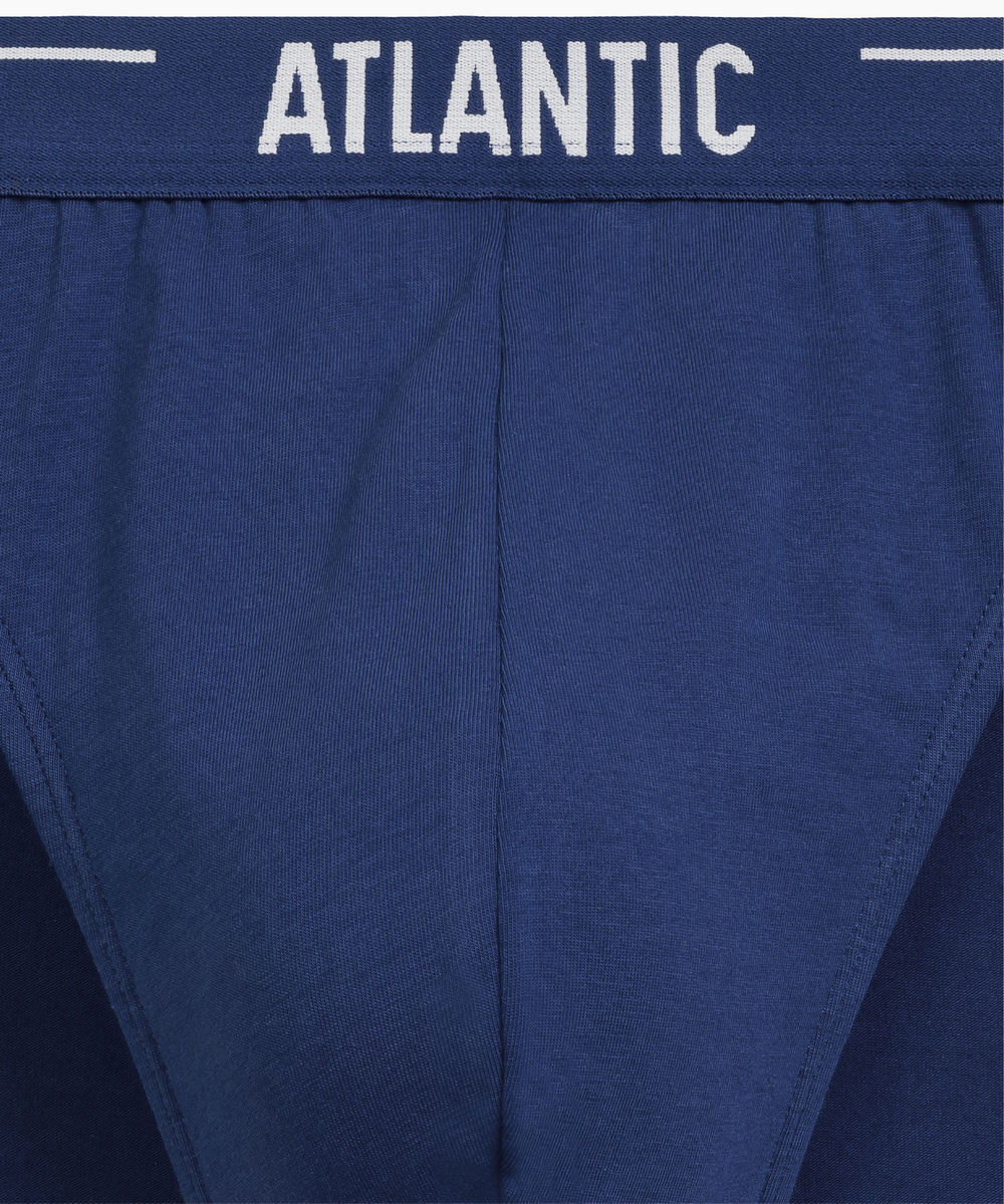 Мужские трусы слипы спорт Atlantic, набор 5 шт., хлопок, морская волна + бирюзово-зелёные + чёрные + серые меланж + тёмно-голубые, 5SMP-004