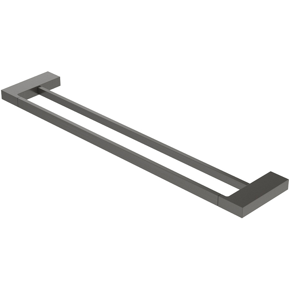 Полотенцедержатель Cezares Slider SLIDER-THD-60-GM двойной Оружейная сталь