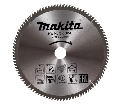 Диск пильный универсальный STANDART 260X30X2.6X100T MAKITA