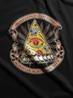 Футболка Hardlunch оверсайз Pizza eye черная