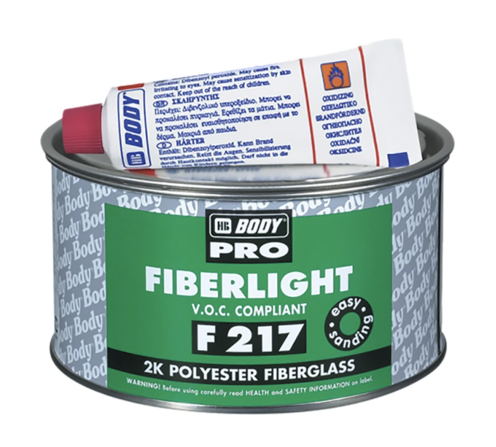 BODY PRO 217 Шпатлевка облегченная со стекловолокном (2 л) зел.