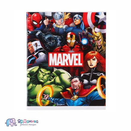 Тетрадь 48 л. в клетку Marvel