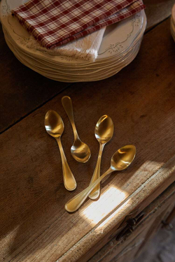 ZARA HOME НАБОР ДЕСЕРТНЫХ ЛОЖЕК, ЗОЛОТОЙ