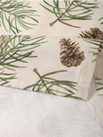 Скатерть Елки-шишки 147х220+/- 3см, 100% хл, саржа 190 г/м2