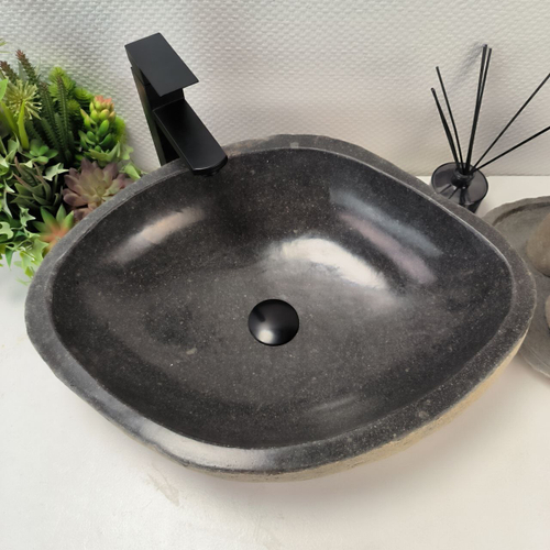 Раковина из речного камня RS-63844 (55*42*15) 0122