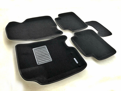 Коврики салона для NISSAN Qashqai (2007-2013) Euromat 3D Business черные. Арт. EMC3D-003714