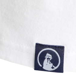 Мужское теннисное поло Quiet Please Retro Logo T-Shirt Men - White, Dark Blue