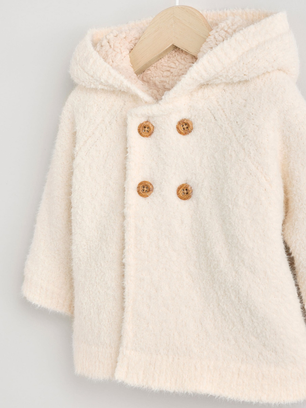 Кардиган с капюшоном для малышей Next K90-709, Кремовый